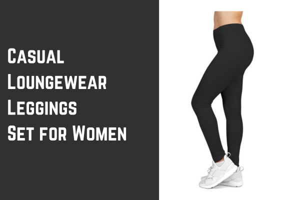 Casual Loungewear Leggings Set for Women