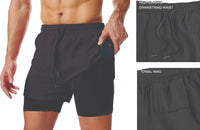 Carry Fitness - Men's Double Compression Shorts