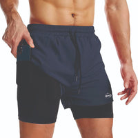 Carry Fitness - Men's Double Compression Shorts