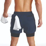 Carry Fitness - Men's Double Compression Shorts