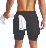 Carry Fitness - Men's Double Compression Shorts