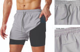 Carry Fitness - Men's Double Compression Shorts