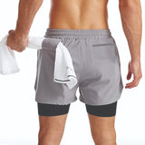 Carry Fitness - Men's Double Compression Shorts