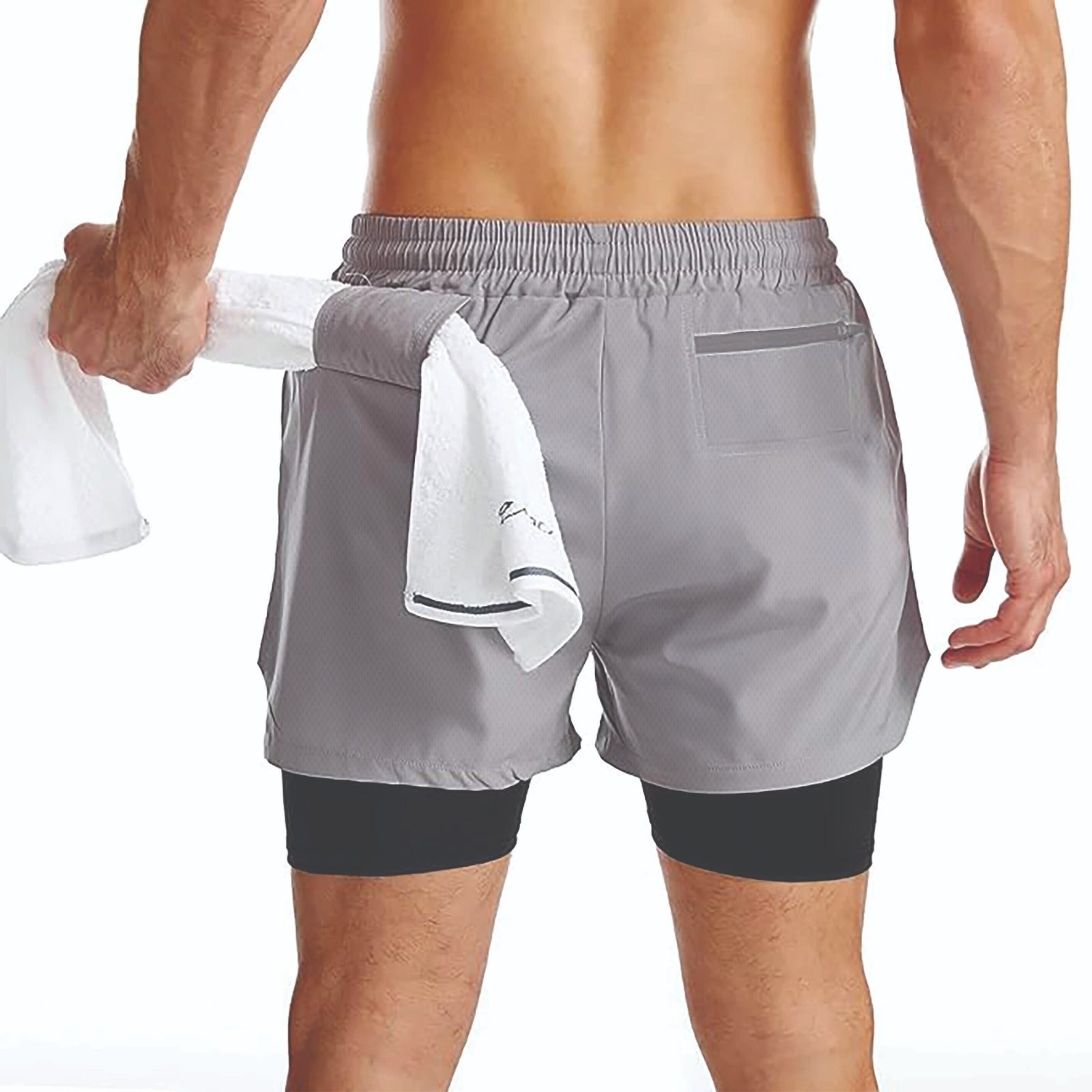 Carry Fitness - Men's Double Compression Shorts